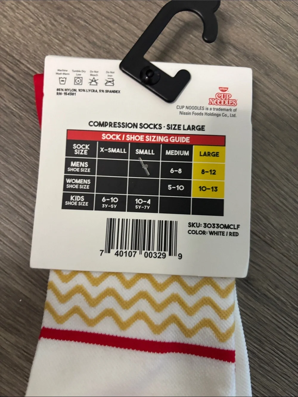 Odd Sox cup noodles